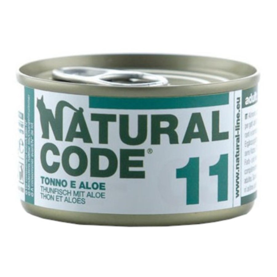 NATURAL CODE GATTO 11 TONNO ALOE 85GR (lattina)