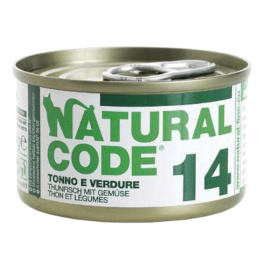 NATURAL CODE GATTO 14 TONNO VERDURE 85GR (lattina)