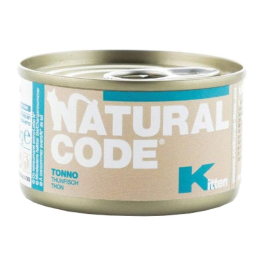 NATURAL CODE GATTO KITTEN TONNO 85GR (lattina) NATURAL CODE GATTO KITTEN TONNO 85GR (lattina)