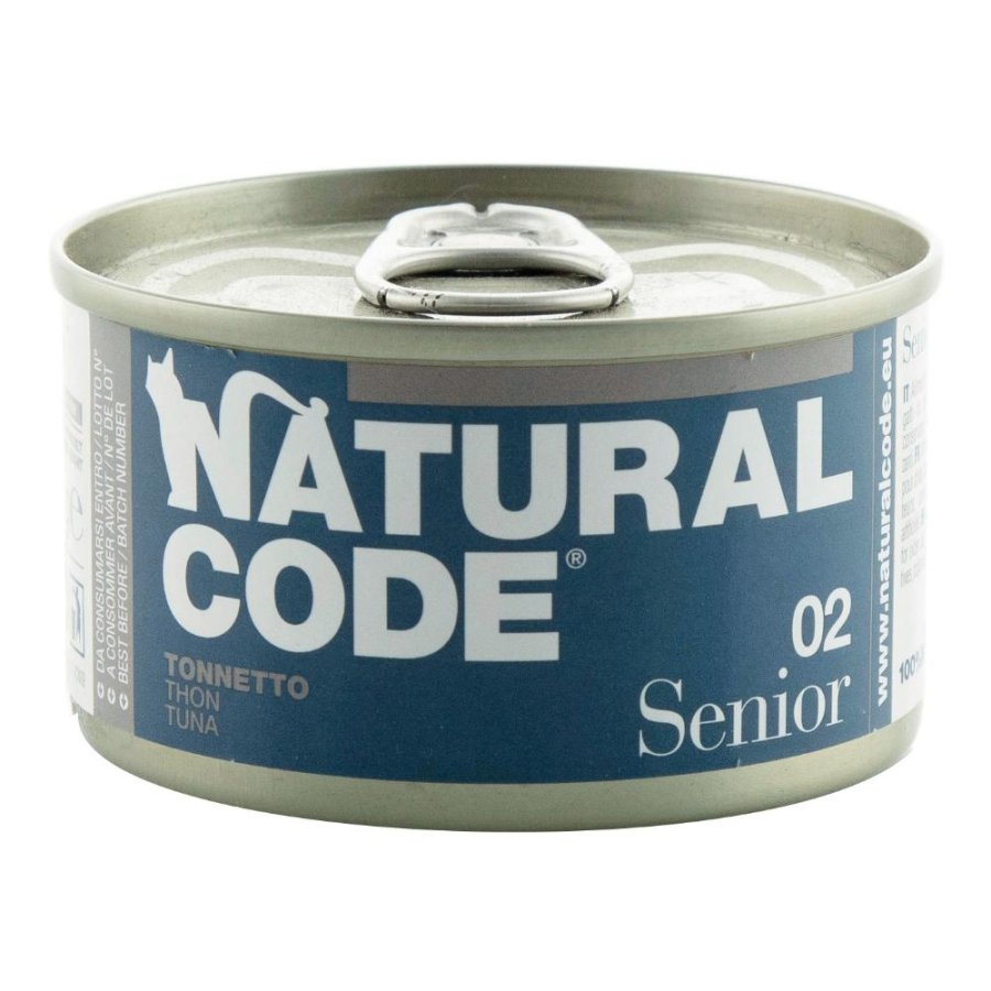 NATURAL CODE GATTO SENIOR 02 TONNO 85GR (lattina)