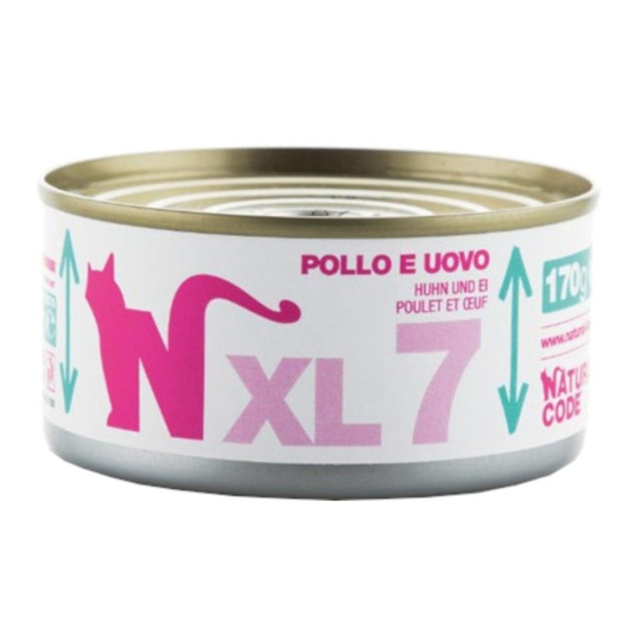 NATURAL CODE GATTO XL7 POLLO UOVO 170GR (lattina)
