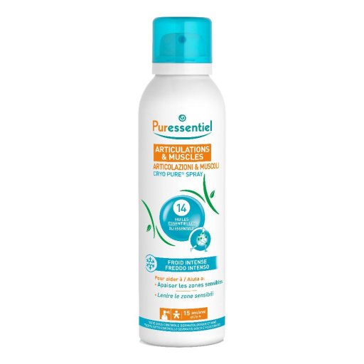 Puressentiel Articolazioni & Muscoli Cryo Pure Spray 150ml, Freddo Lenitivo Naturale