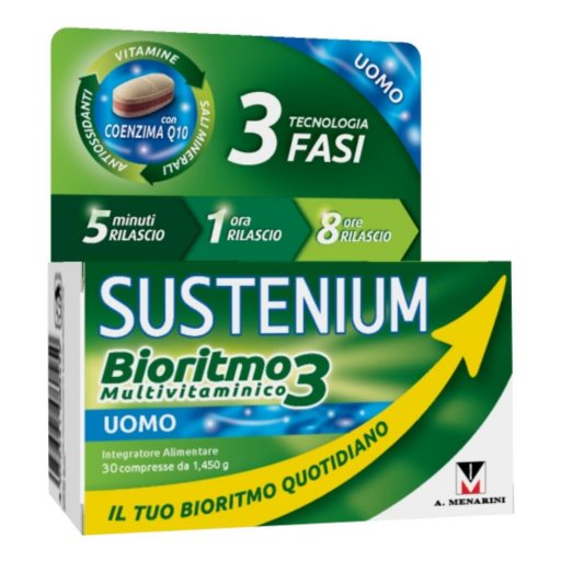 Sustenium Bioritmo Multivitaminico 3 Uomo Adulto 30 Compresse - Integratore Alimentare