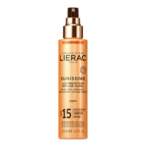 Lierac Sunissime Latte Corpo SPF15 150ml - Protezione Solare Anti-Età