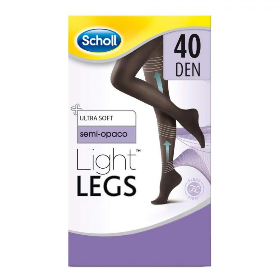 Dr. Scholl Light Legs 40 Denari Nero Collant Taglia S - Collant Compressione Graduata per Gambe Leggere
