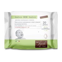 Fiocchi Di Riso Salviette Talco Non Talco 20 Pezzi - Salviette Biodegradabili per la Rimozione Naturale di Odori e Sudorazione