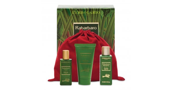 Rabarbaro Beauty-Set da Viaggio - Profumo, Bagnoschiuma e Crema Corpo