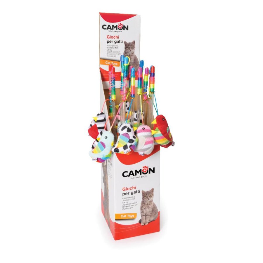 CAMON GIOCO CANNETTA UCCELLINO 45CM CAD.