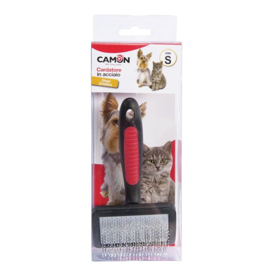 CAMON SPAZZOLA CARDATORE DENTI CURVI ACCIAIO (M)