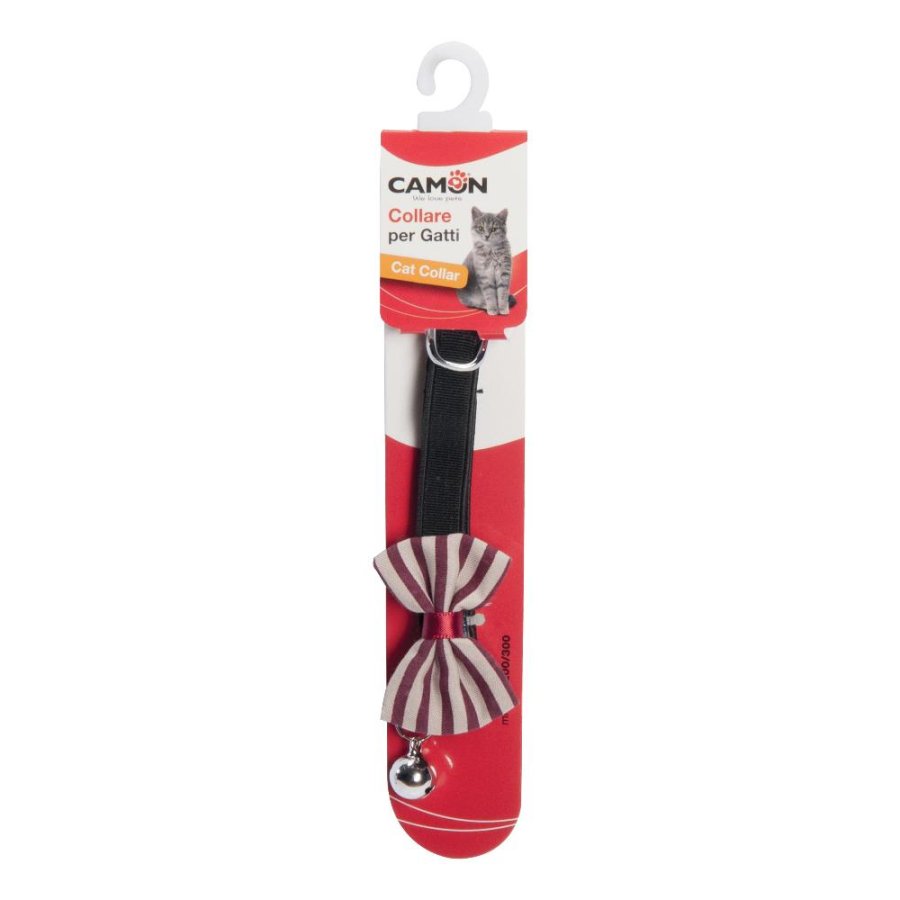CAMON COLLARE GATTO FIOCCO CAMPANELLO 1,2x30CM