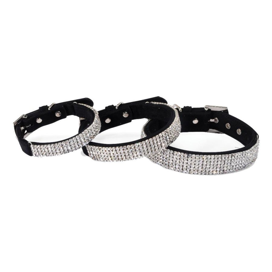 CAMON COLLARE VELLUTO STRASS 2x46CM