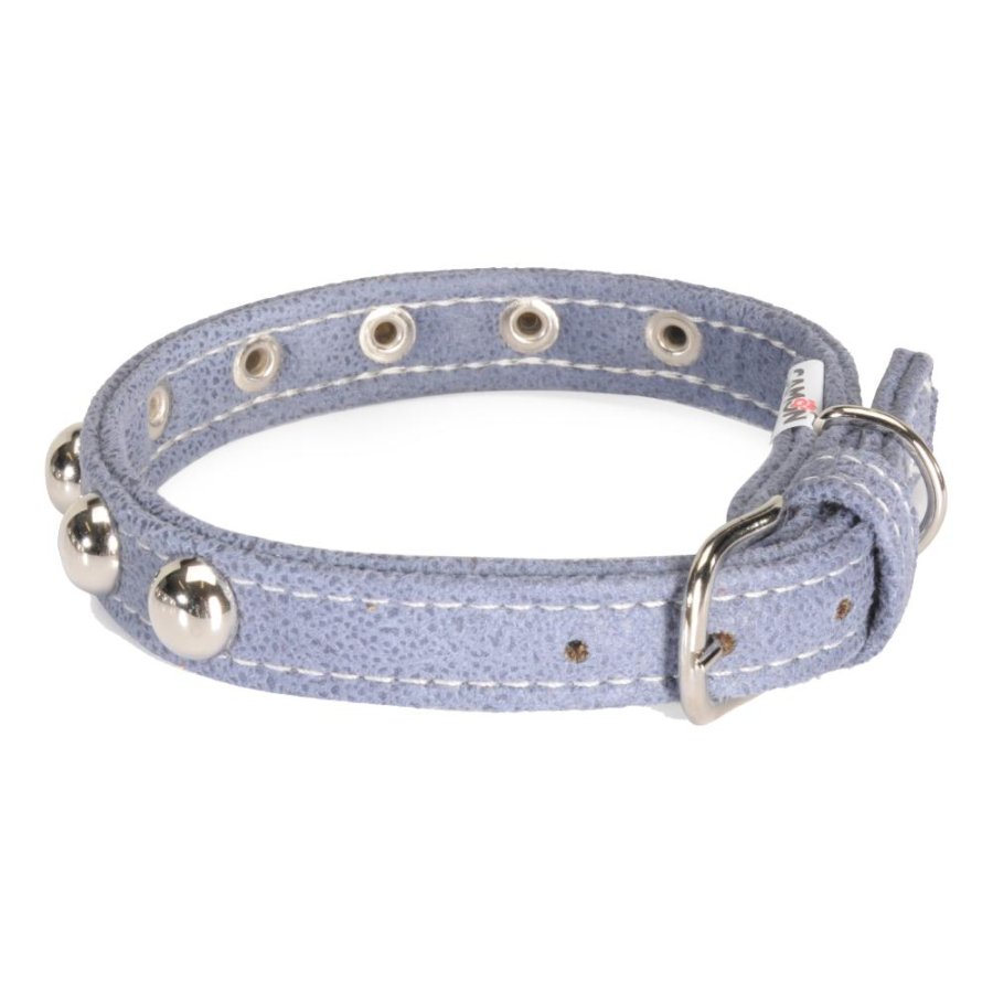 CAMON COLLARE CUOIO FODERATO BORCHIE TORTORA 2x45CM