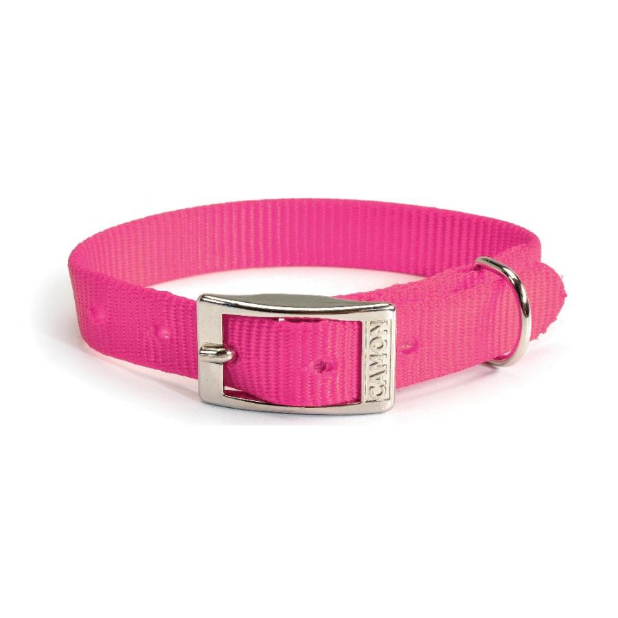 CAMON COLLARE NYLON ROSA FLUO 1,2x28CM