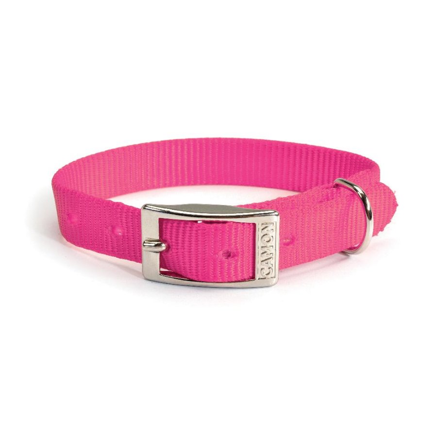 CAMON COLLARE NYLON ROSA FLUO 1,2x33CM