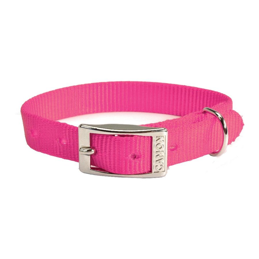 CAMON COLLARE NYLON ROSA FLUO 1,2x38CM