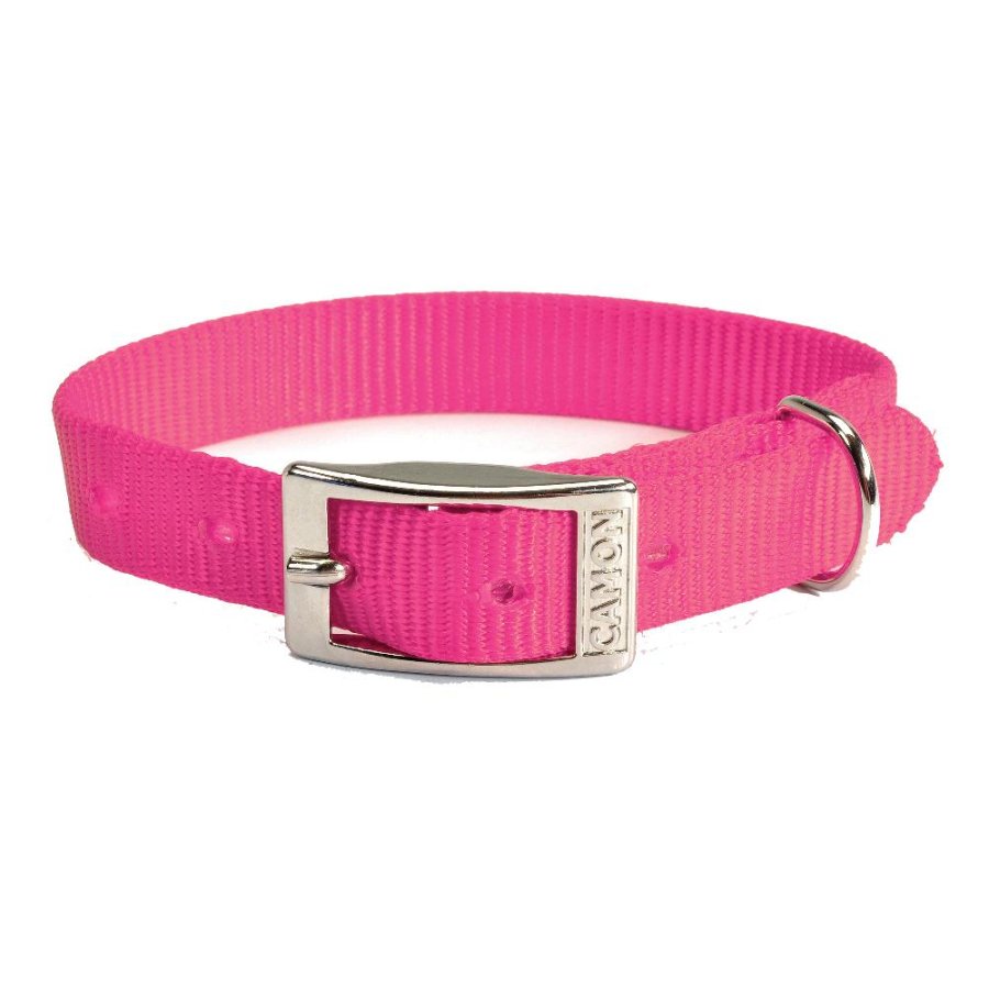 CAMON COLLARE NYLON ROSA FLUO 1,5x35CM