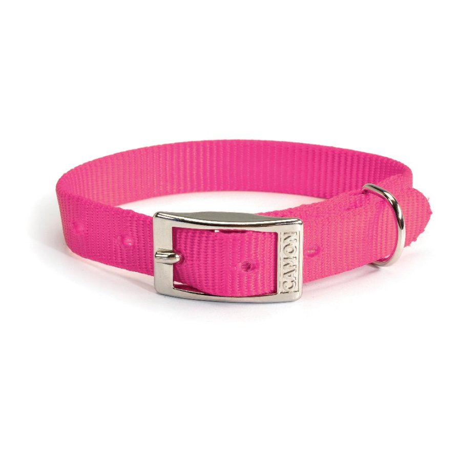 CAMON COLLARE NYLON ROSA FLUO 2,5x55CM
