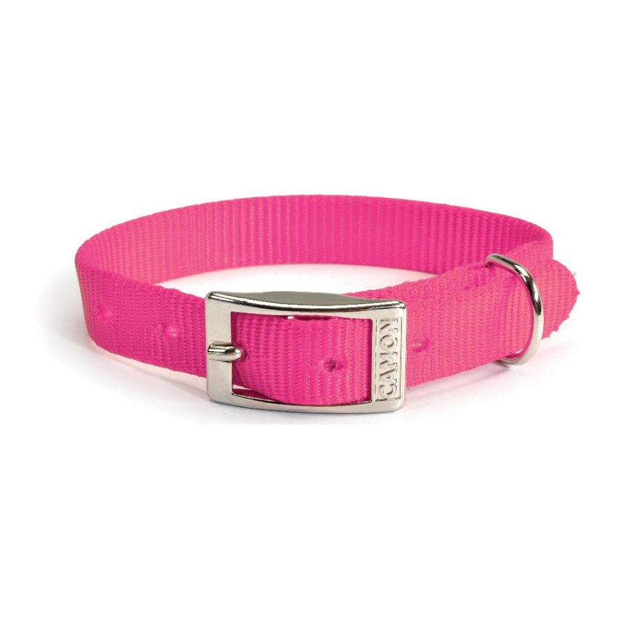 CAMON COLLARE NYLON ROSA FLUO 2,5x65CM