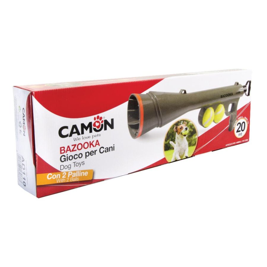 CAMON GIOCO BAZOOKA LANCIA PALLE TENNIS SONORE 20MT CAD.