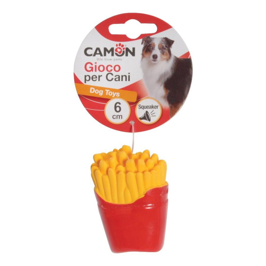 CAMON GIOCO BURGER/CHIPS LATEX SONORO 6CM CAD.