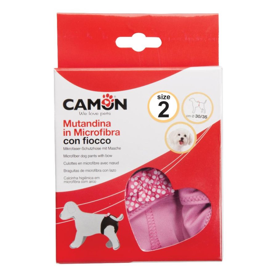 CAMON MUTANDINA PIZZO ROSA MIS.2 CAD.