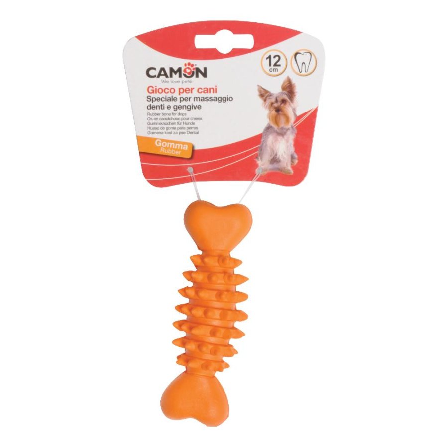 CAMON GIOCO OSSO GOMMA COLORI ASSORTITI (S) 12CM CAD.