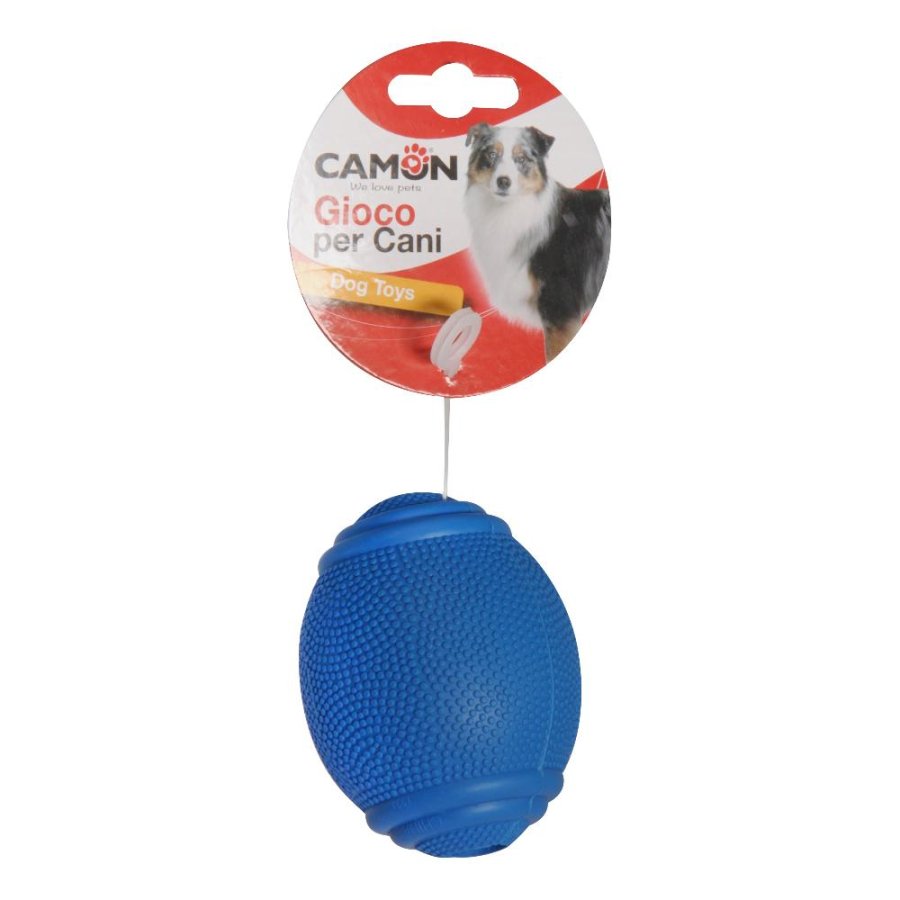 CAMON GIOCO PALLA GOMMA RUGBY COLORI ASSORTITI 8CM CAD.