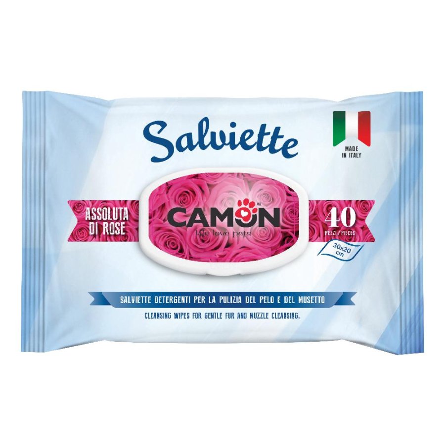CAMON SALVIETTE DETERGENTI ASSOLUTA DI ROSE 40PZ