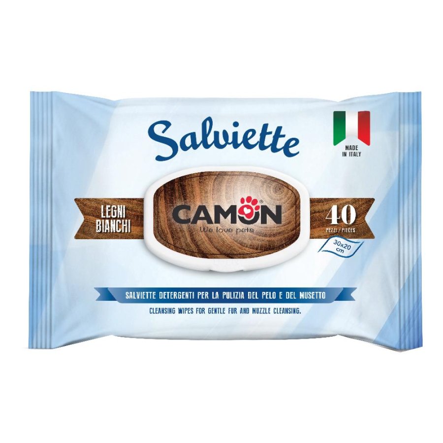 CAMON SALVIETTE DETERGENTI LEGNI BIANCHI 40PZ