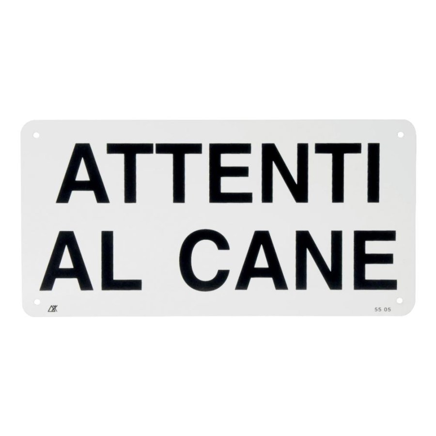 CAMON TARGA "ATTENTI AL CANE" 20x10CM CAD. CAMON TARGA "ATTENTI AL CANE" 20x10CM CAD.
