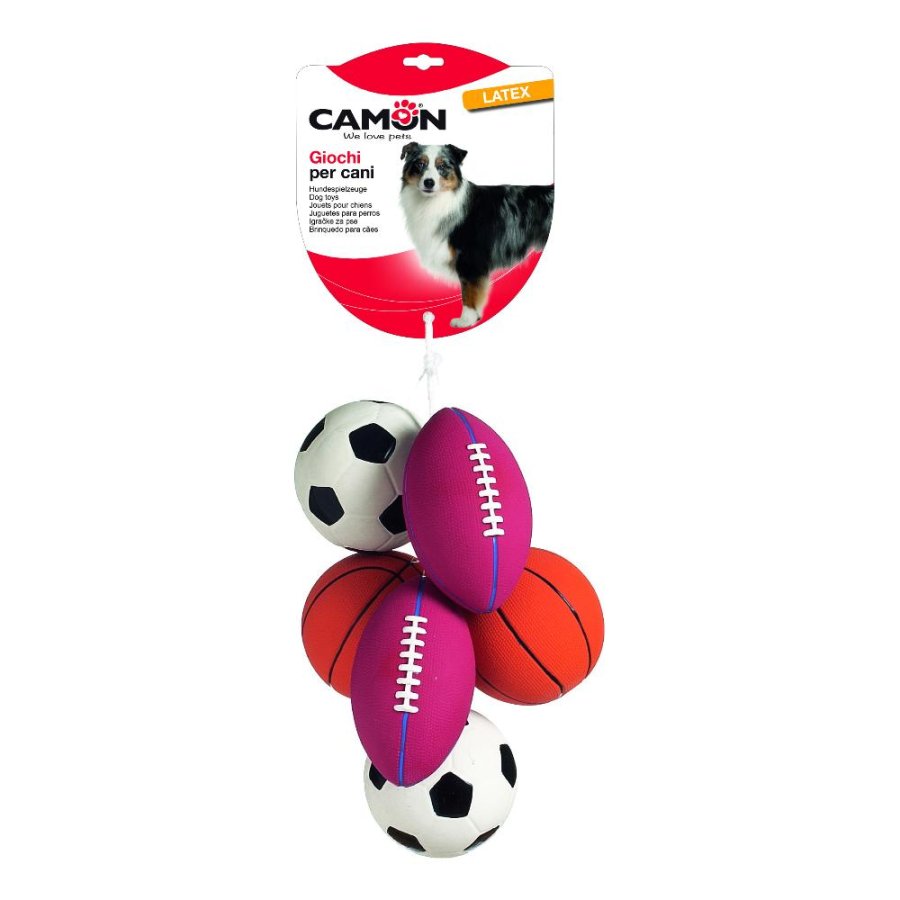 CAMON GIOCO PALLA BASKET/BASEBALL/RUGBY LATEX 15CM CAD.