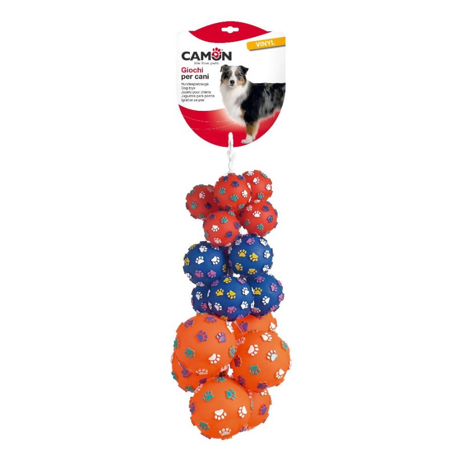 CAMON GIOCO PALLA VINILE ZAMPINE 3 MISURE 7CM/8,5CM/13CM CAD.