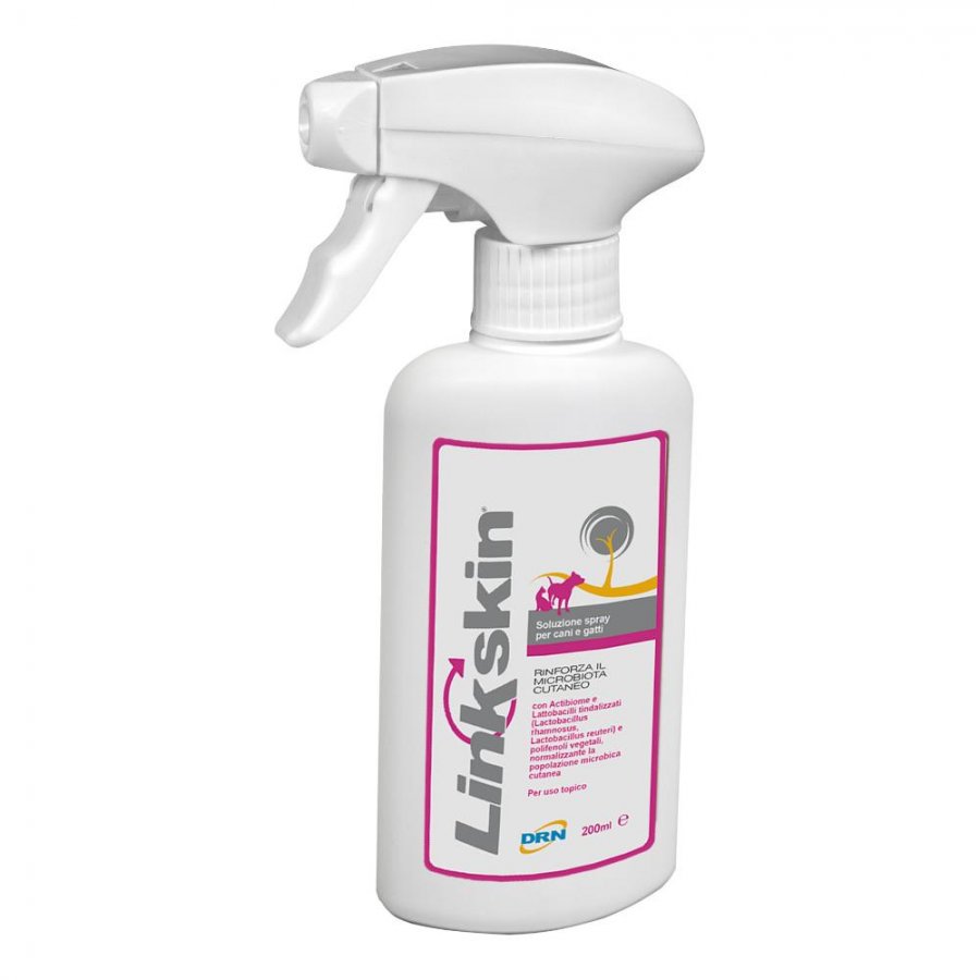 Linkskin Soluzione Spray 200ml - Detergente per Cani e Gatti, Idratante e Delicato