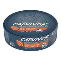 Catnivor Soft Patè Cibo per Gatti Adulti al Salmone - 80g