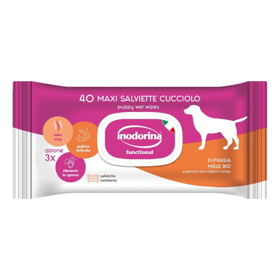 INODORINA SALVIETTE CUCCIOLI 40PZ