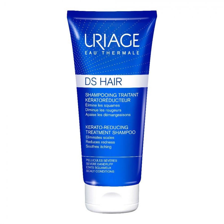 Uriage DS Hair Shampoo Cheratoriduttore 150ml - Trattamento per Forfora Severa e Stati Desquamativi