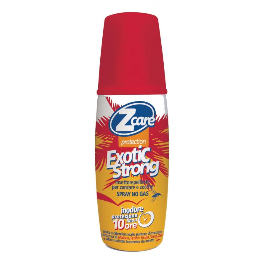 Zcare Protection Exotic Strong 100ml - Repellente Zanzare e Zecche DEET 50%