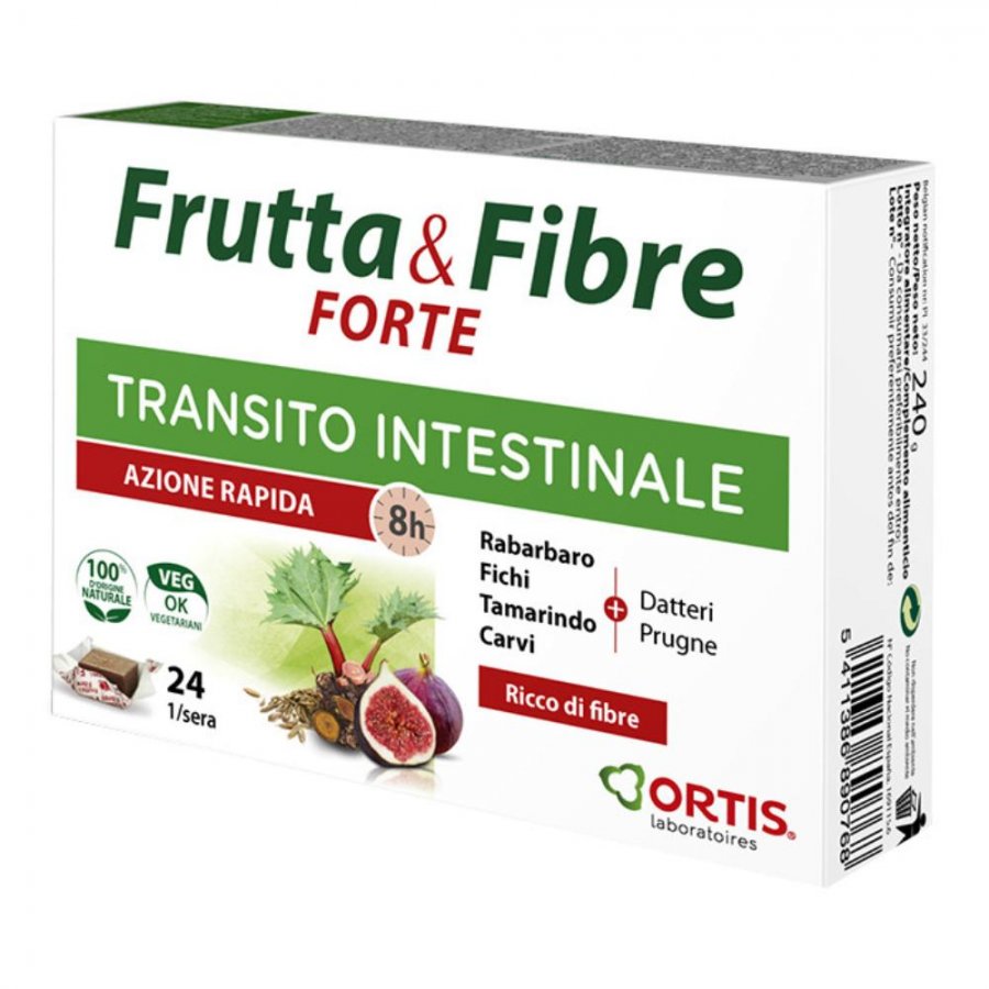 Frutta & Fibre Forte -  Integratore alimentare 24 Cubetti