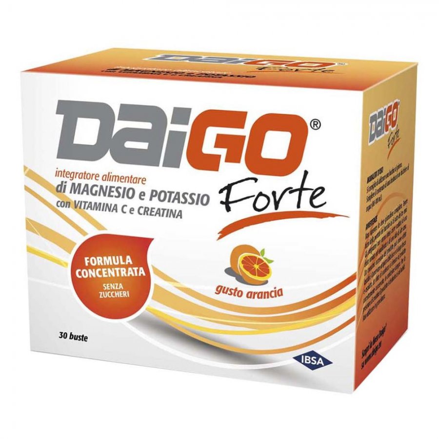Daigo Forte Magnesio e Potassio 30 Buste - Integratore Equilibrio Elettrolitico con Creatina e Vitamina C