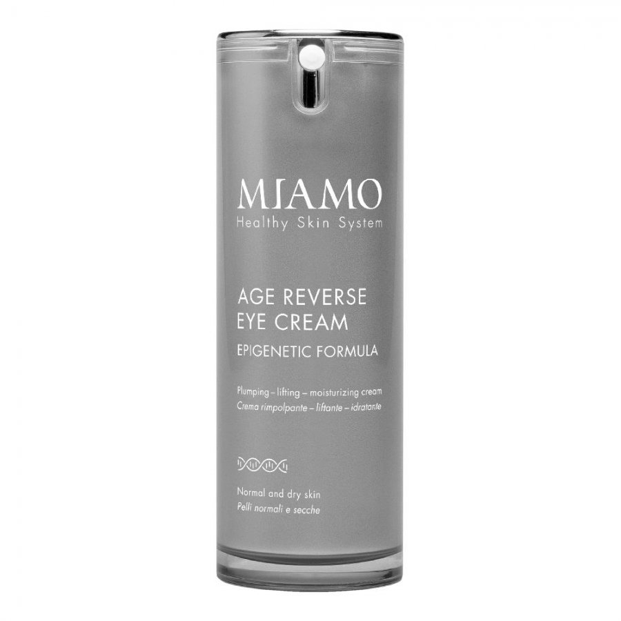 Miamo Age Reverse Eye Cream Epigenetic Formula 15ml - Crema Rimpolpante, Liftante e Idratante per il Contorno Occhi