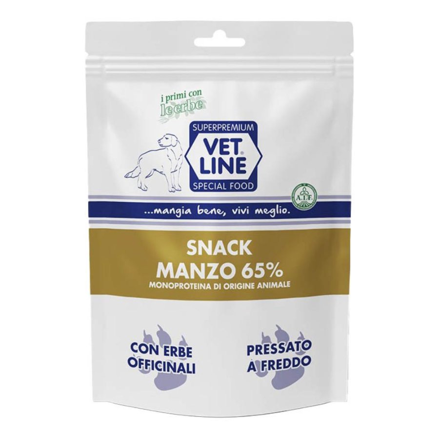 OLISTIKA VET LINE CANE SNACK MONOPROTEICO MANZO 65% 80GR