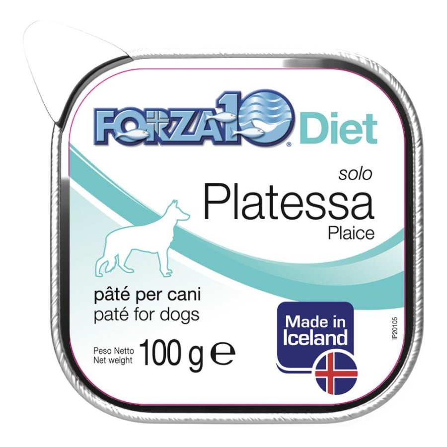 FORZA10 CANE DIET PATE' SOLO PLATESSA 100GR (vaschetta) FORZA10 CANE DIET PATE' SOLO PLATESSA 100GR (vaschetta)
