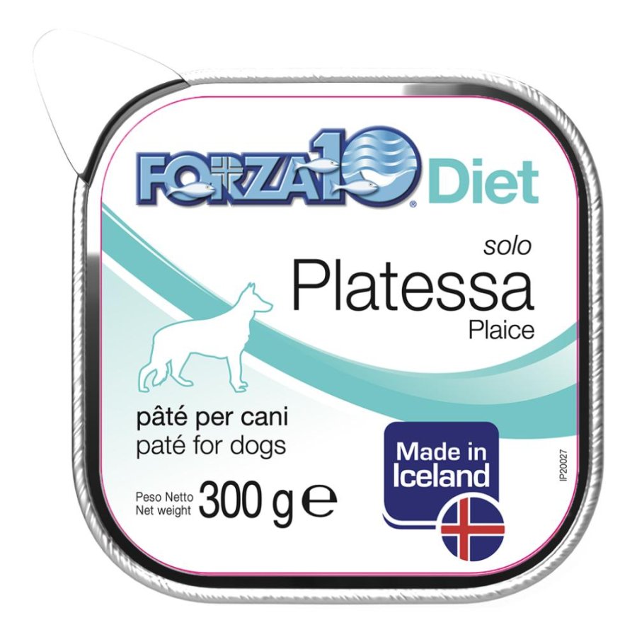FORZA10 CANE DIET PATE' SOLO PLATESSA 300GR (vaschetta) FORZA10 CANE DIET PATE' SOLO PLATESSA 300GR (vaschetta)