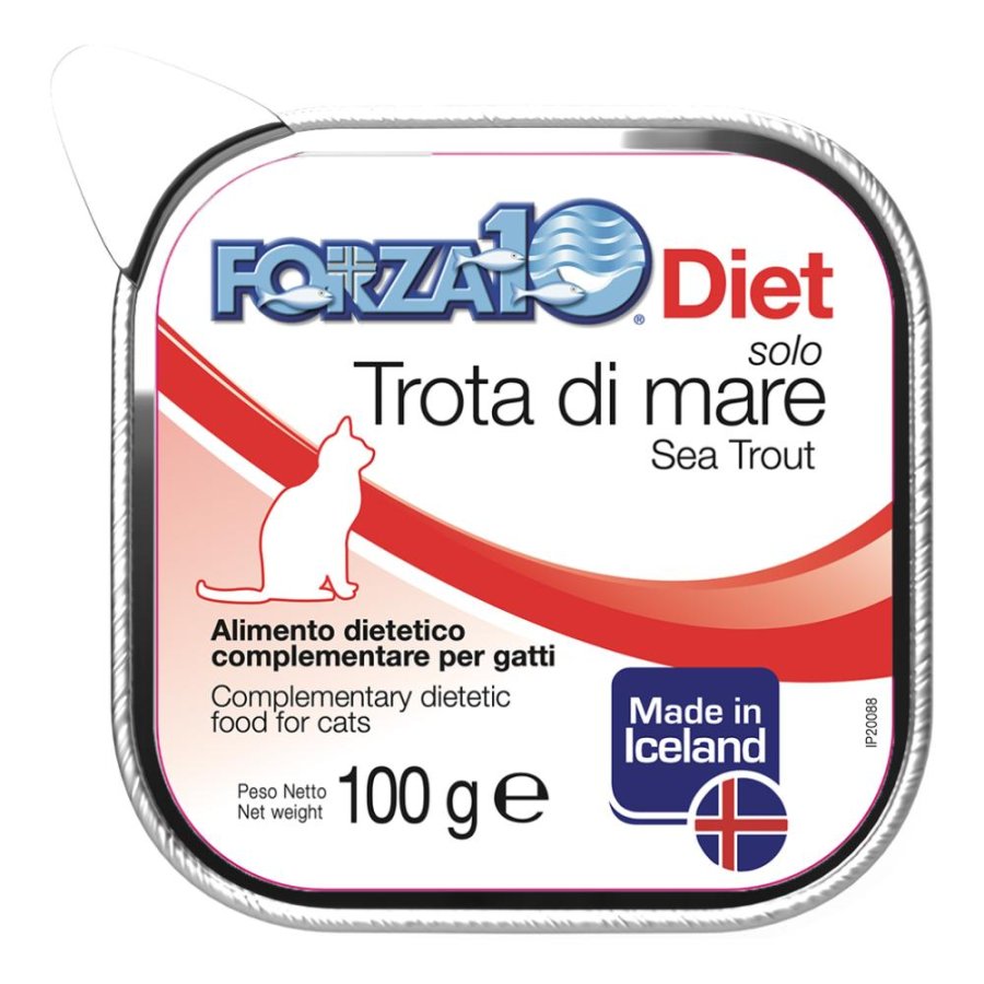 FORZA10 GATTO DIET PATE' SOLO TROTA DI MARE 100GR (vaschetta) FORZA10 GATTO DIET PATE' SOLO TROTA DI MARE 100GR (vaschetta)