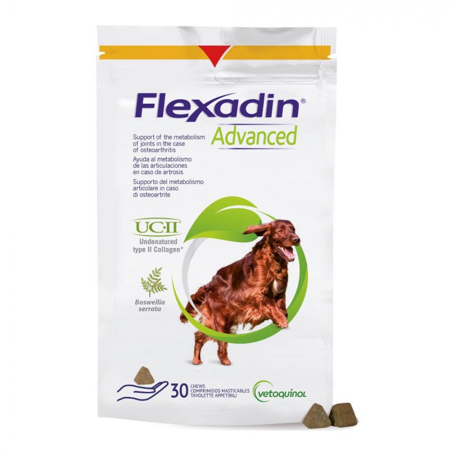 Flexadin Advanced Mangime Complementare Articolazioni Cani Adulti 30 Tavolette - Sostegno Articolare di Qualità