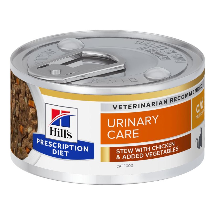 HILL'S GATTO DIET C/D URINARY CARE MULTICARE POLLO VERDURE 82GR (lattina)