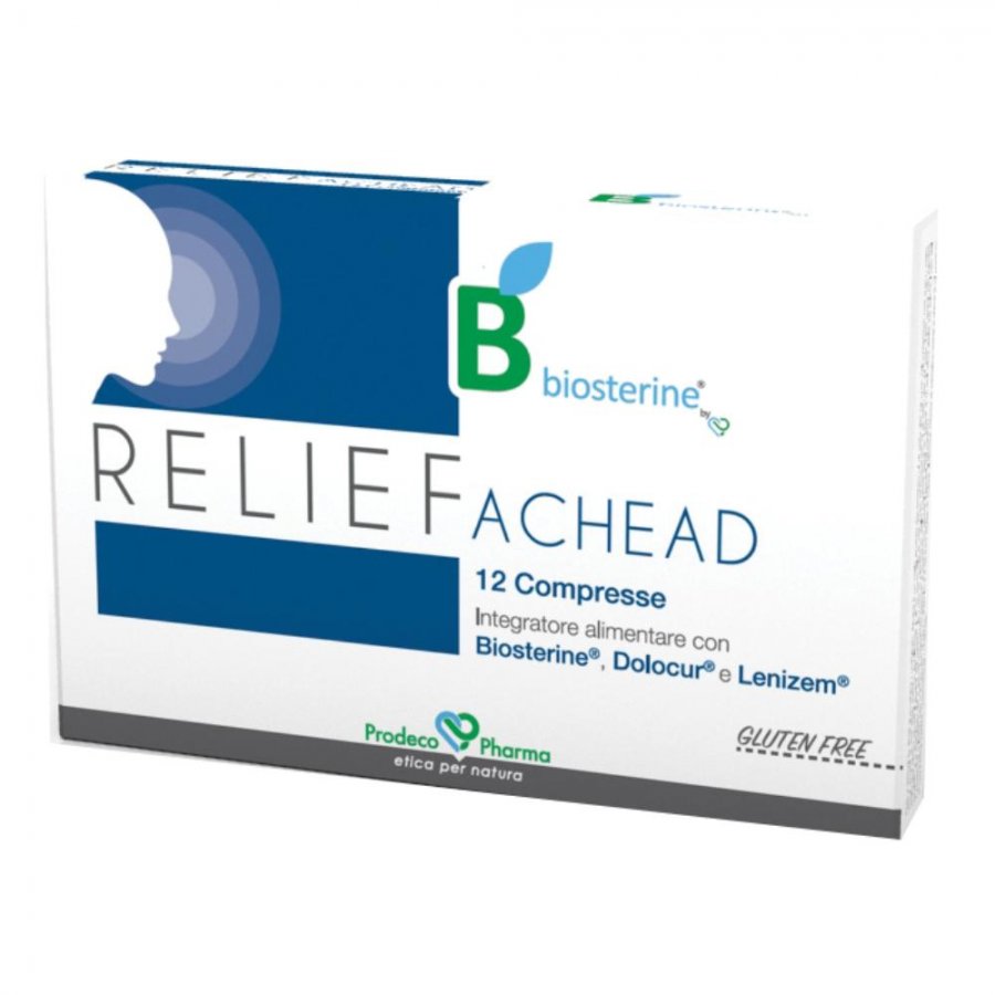 Biosterine Relief Achead 12 Compresse - Integratore con Lenizem, Dolocur e Biosterine