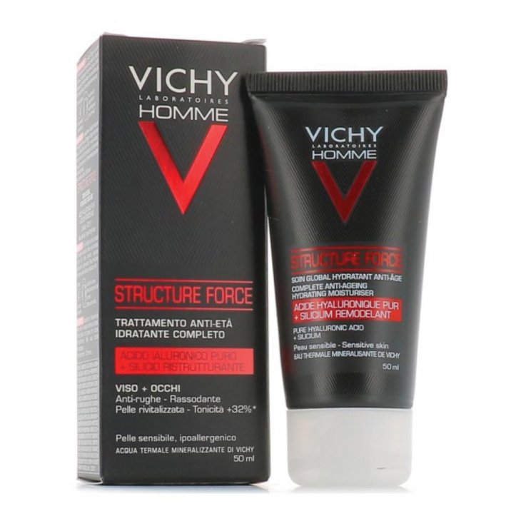 Vichy Homme Structure Force 50ml - Trattamento ristrutturante uomo rinforza e idrata la pelle