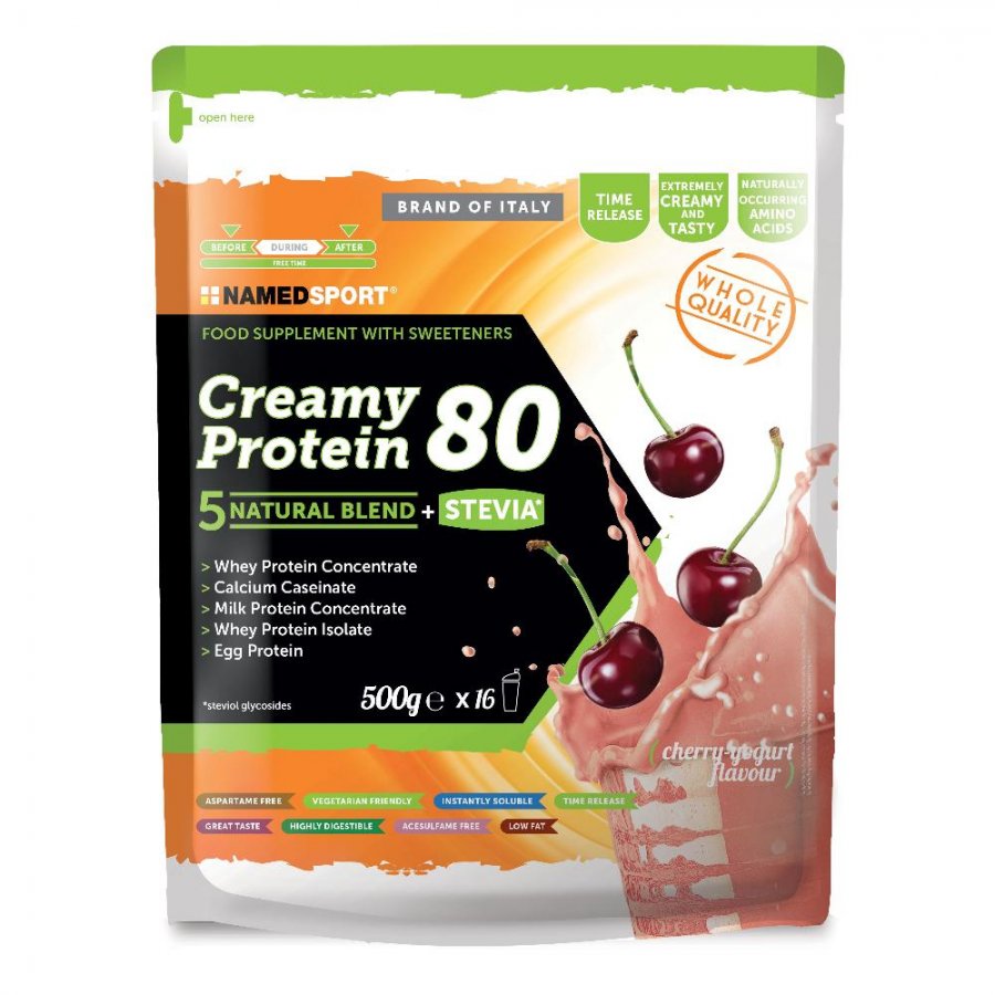 Creamy Protein Cherry Yogurt 500g - Integratore proteico cremoso al gusto di ciliegia e yogurt - Alta qualità e gusto delizioso