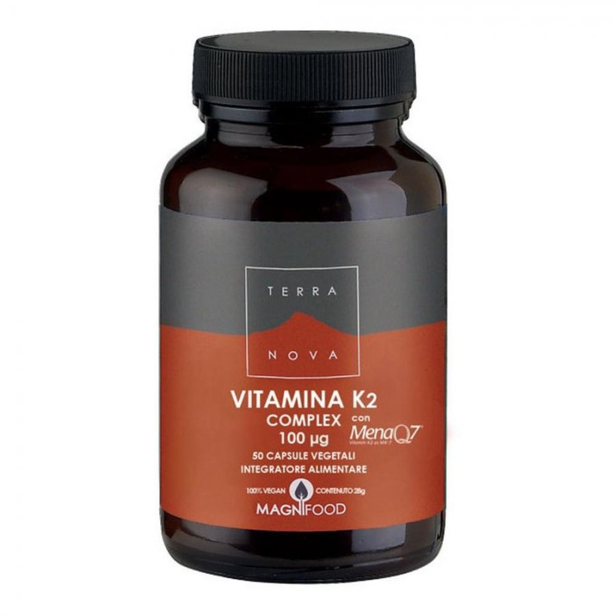 Terranova Vitamina K2 Complex - Integratore di Vitamina K2 - 50 Capsule